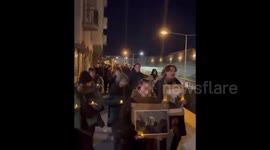 Slovakia: Activists in Bratislava, Slovakia, took part in a silent march to support Palestinians in the Gaza Strip