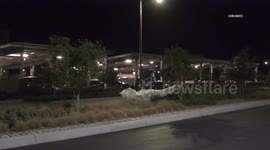US, Los Angeles: San Bernardino Strong Winds Enter Inland Empire Tuesday Night