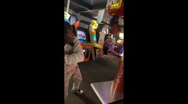 Man Takes a Big Swing and Misses