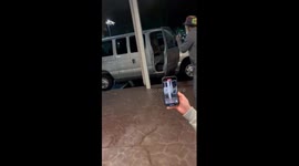 Hungry bear emerges from van with snacks in Tennessee