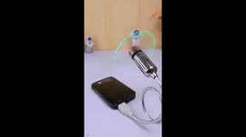 Unique fan displays time while cooling in China