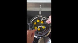 Chef shows three different artsy ways to cook an egg