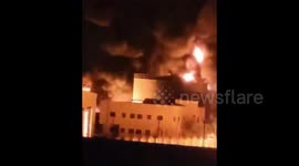 Yemen: Following the Israeli attacks, a fire broke out in Haziz power plant in South Sana'a