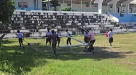 Schoolboy, 9, killed when goalpost he was swinging from collapses on him