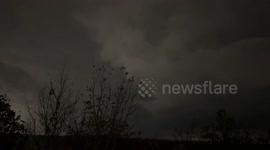 US: Lightning-Filled Thunderstorm Sweeps South of Ferndale in Striking Timelapse