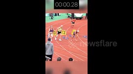 Man aged 71 earns nickname 'little cannonball' after running 100 metres in 13 seconds