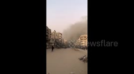 Israeli aircraft targeted a residential building in the Sheikh Radwan neighbourhood