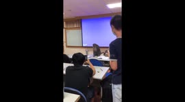 Monkey rampages through university classroom in Taiwan