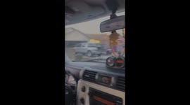 Neighbors Welcome Home Soldier With Street Of Flags