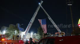 US, Los Angeles: Los Angeles Procession For Signal Hill Police Chief