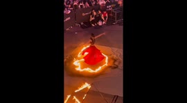 Heritage dance turns fiery as skirt catches fire in China