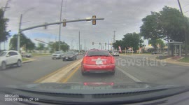 Reckless Driving: Stationary Vehicle Captures a Rear End Collision on Dashcam