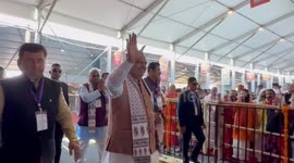 Rajasthan Chief Minister Bhajanlal Sharma received a warm welcome in Jaipur