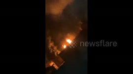 US: Large Fire Breaks Out At Former VI College Campus In Bristol, Virginia
