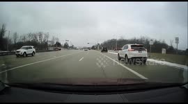 Reckless Driving: Jeep Makes a Reckless Turn Causing a Vehicle Collision