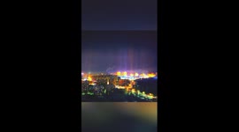 Light pillars appear in Xinjiang's Altay