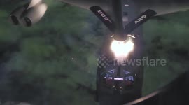 Japan: 909th ARS Fuels Bomber Task Force Mission Over Pacific
