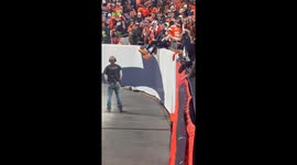 Denver Broncos Mascot Goes Crowd Surfing
