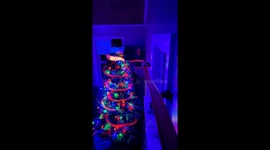 Christmas Tree Hot Wheels Track. Watch a Hot Wheels car roll down a Christmas tree and loop a wreath!