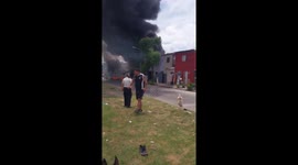Small plane crashes near homes in San Fernando, Argentina