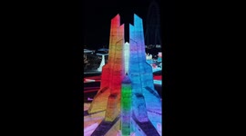 A glimpse of Harbin Ice-Snow World