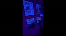 Hot Wheels Christmas Tree Clean Run. This is the uncut run of a car going down the tree and looping the wreath. All of which takes place under the black light for a cool glow effect