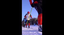 Swedish double Olympic champion promotes upcoming int'l skiing fest in China's Changchun