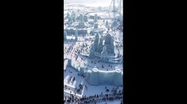 World's largest ice-and-snow theme park opens in NE China