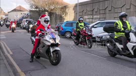 Bikers' Christmas Run to care homes in Kent, UK