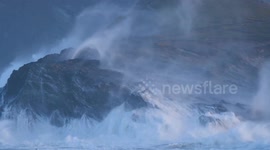 Uk Weather unsettled with high winds for the Christmas period. Cornwall Uk