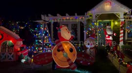 Sleepy Hollow Christmas Lights In the neighborhood of Torrance,California