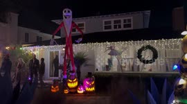 Sleepy Hollow Christmas Lights in the neighborhood of Torrance, California