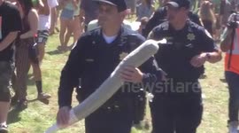 Cop Confiscates 2 Pound Joint (UCSC Smoke-Out 4/20/2013)