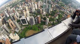 Aerobatics from a Building air to air footage