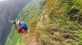 tight formation wingsuit flying 3 people t