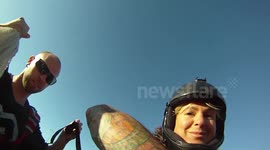 tandem base jump with Douggs