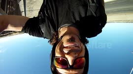 Base jump gainer from bridge with douggs self portrait camera
