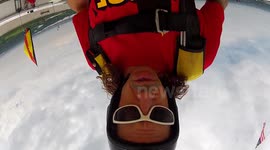 Building BASE jump in Sibu, Borneo with Douggs self portrait camera