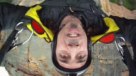Illegal BASE jump in the Blue Mountains with Douggs self portrait camera