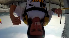 BASE jumping Blooper with Douggs building base jump Borneo