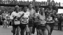 Mo Farah and the Men's Elite runners