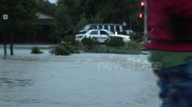 Denver Flood Utah Park spews onto Peoria Avenue and Mexico Avenues