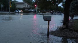 Denver Floods Homes, Streets, and Parks in Aurora by Utah Park, Peoria & Mexico