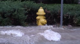 Heavy Flooding Denver Streets Neighborhood Peoria Ave