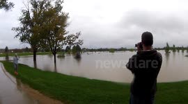 Park Floods into Lake in Colorado
