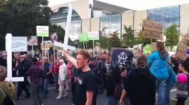 A group of anarchists at a Catholic “Marsch für das Leben“