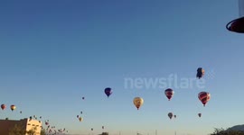 Morning flights at 2013 Balloon Fiesta, Albuquerque, NM