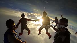 Slow Motion Skydiving - Beautiful and Amazing