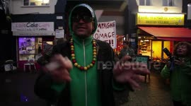 Champagne and Fromage/ Yuppies out! Rap/Rant by Bryan 'Beady Man' Wilson. Filmed by Lou Smith.
