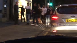 Street fight in Edinburgh